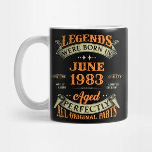 Legend Were Born In June 1983 40 Years Old 40th Birthday Gift Mug